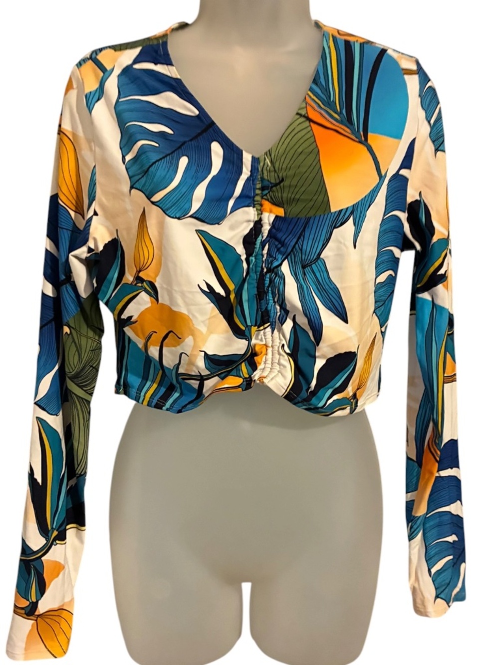 Calia By Carrie Underwood Ruched Rash Guard Top Size XL NWT